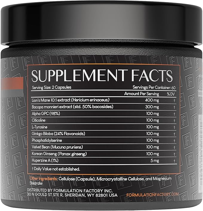 Boss Mode 10-in-1 Nootropic Cognitive Enhancement Supplement, Focus & Memory Booster, Featuring