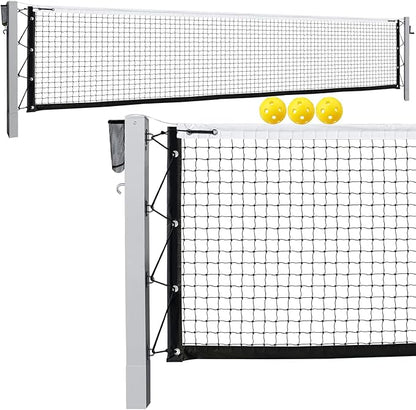 Pro Pickleball Net Portable with Wheels – 22ft Heavy Duty Pickleball Net System with Sturdy