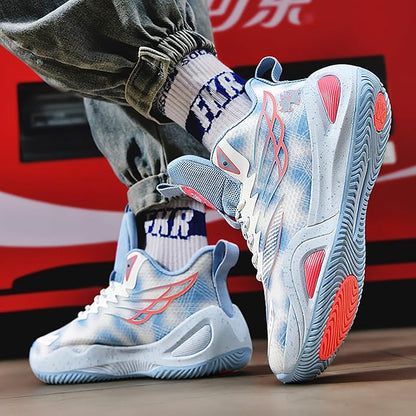 High Top Womens Mens Basketball Shoes Breathable Non Slip Outdoor Sneakers Comfortable Fashion