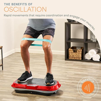 Lifepro Waver Vibration Plate Exercise Machine for Lymphatic Drainage, Muscle Activation, Full-Body