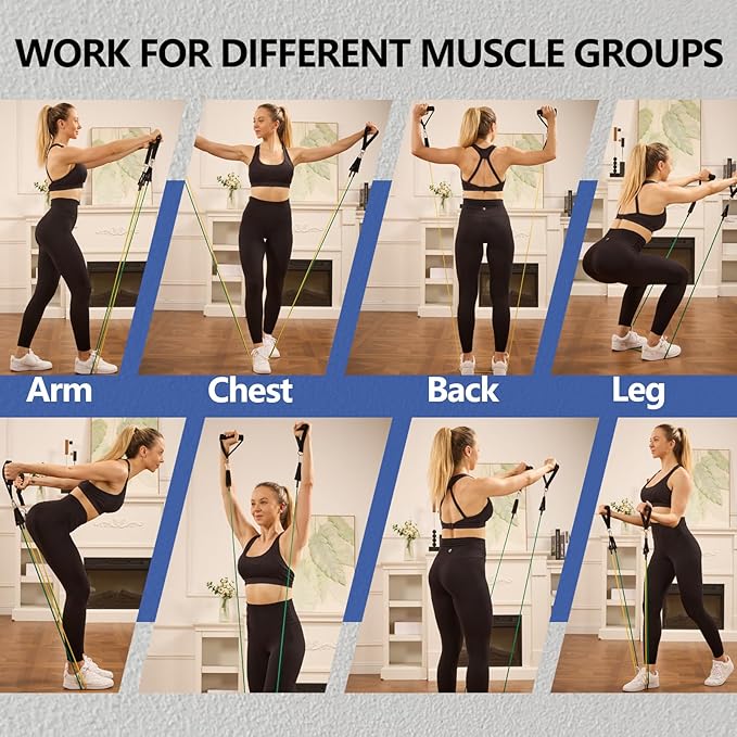 Resistance Bands,Exercise Bands,Resistance Bands for Working Out with Handles for Men and