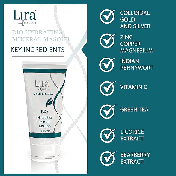 Lira Clinical BIO Hydrating Mineral Masque - Intense Nourishing Mineral Facial Mask with Hyaluronic