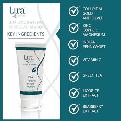 Lira Clinical BIO Hydrating Mineral Masque - Intense Nourishing Mineral Facial Mask with Hyaluronic