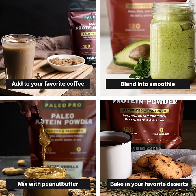 Paleo Pro Beef Protein Powder - Grass Fed Protein Powder Isolate - Pure Animal Based Pastured &