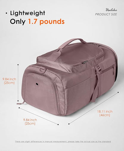 Gym Bag for Women Workout Gym Backpack with Shoe Compartment Sports Duffel Bag Multiple Pockets 30L