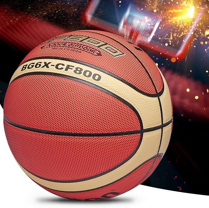 Training Soft Touch Rubber and Faux Leather Fighting Basketball, High Bounce Indoor Outdoor
