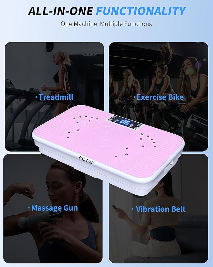 Shake Plate Vibration Exercise Machine for Lymphatic Drainage Massager & Weight Loss, 400 lbs