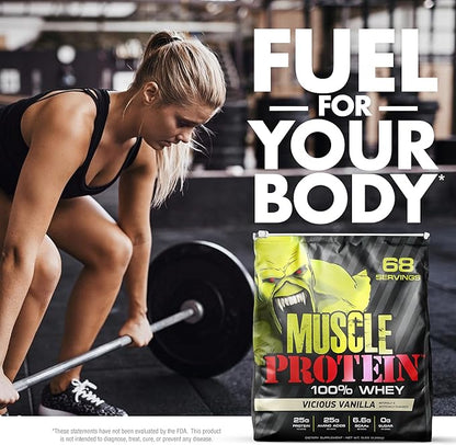 Muscle Whey Protein Flavored Protein Powder, 25,000mg Amino Acids/Serving, Cold Filtered(Packaging