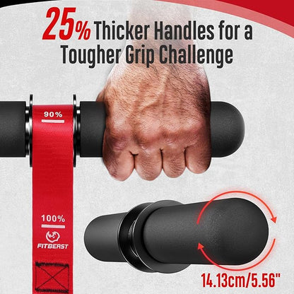FitBeast Forearm Strengthener & Forearm Exerciser, Wrist Roller with Thicker Handle, Forearm
