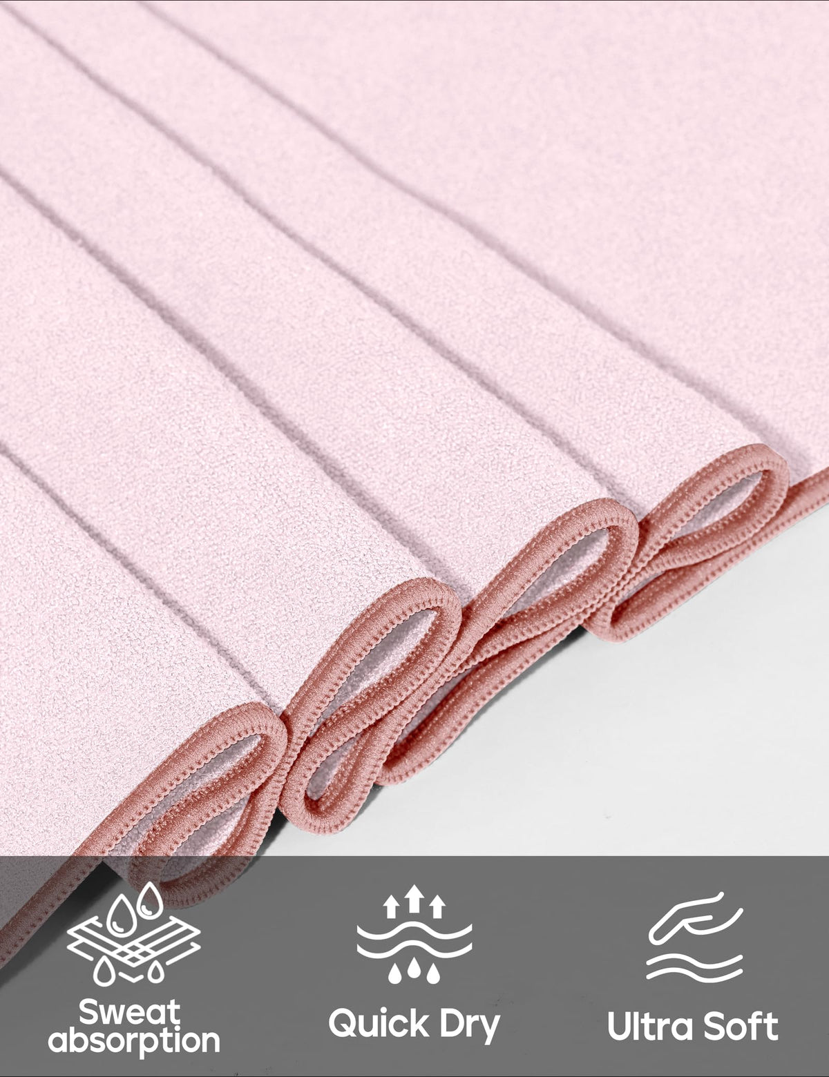 Heathyoga Yoga Mat Towel Non Slip for Hot Yoga Towel with Silicone Grip & Free Spray Bottle