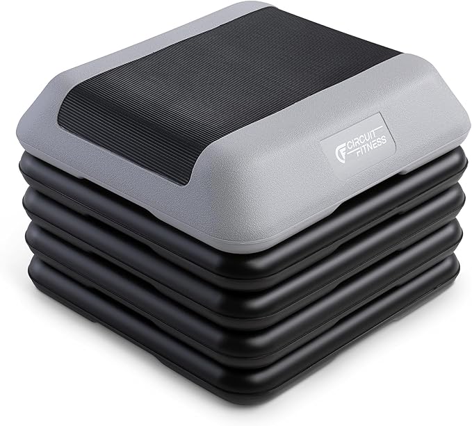 Circuit Fitness by Marcy 16 x 16 inches Adjustable Height Aerobic Step Platform with Adjustable