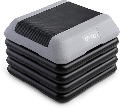 Circuit Fitness by Marcy 16 x 16 inches Adjustable Height Aerobic Step Platform with Adjustable