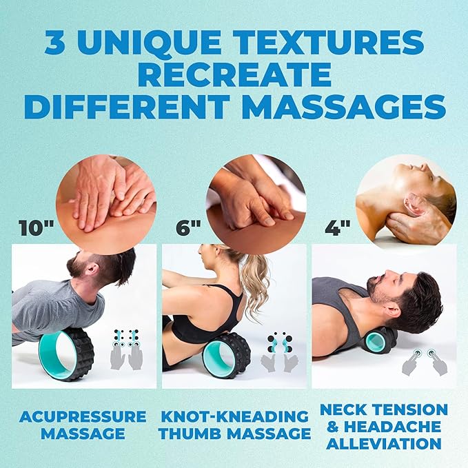 Chirp Wheel XR 3-Pack - 10??Acupressure, 6??Knot-Kneading Thumb, 4??Neck & Headache Relief, High