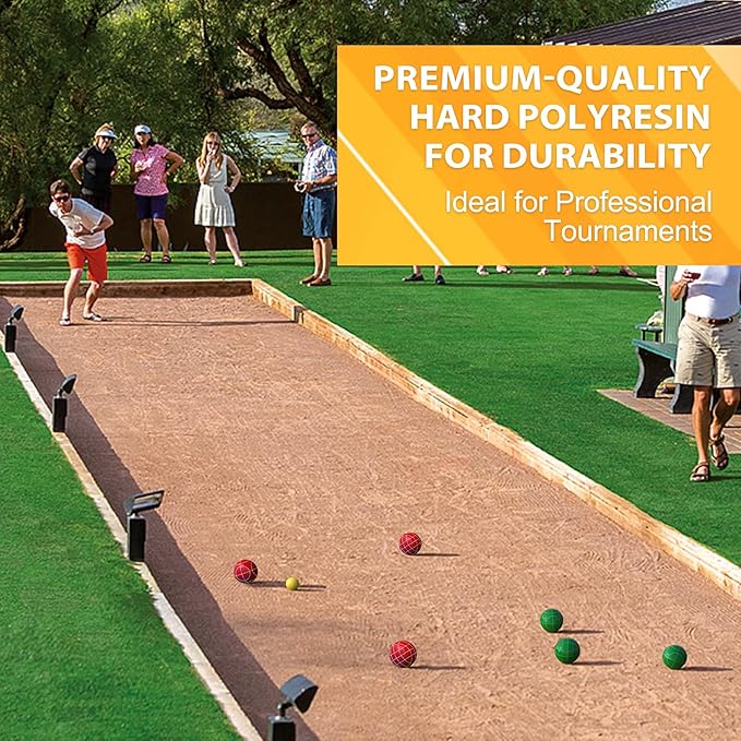 Professional Grade 107mm Bocce Ball Game Set Regulation Size and Weight 920g for Official