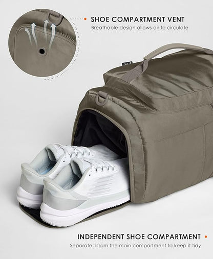 Gym Bag for Women Workout Gym Backpack with Shoe Compartment Sports Duffel Bag Multiple Pockets 30L