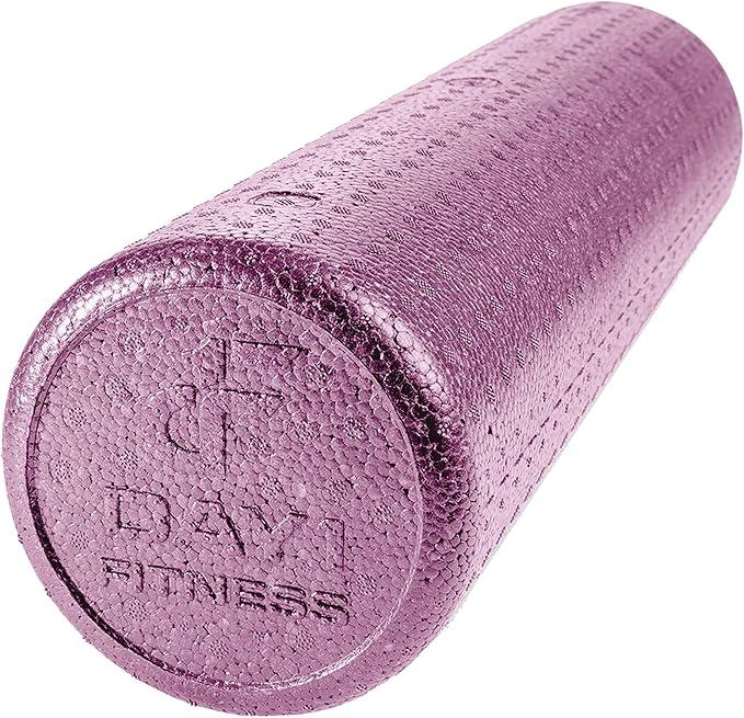 High-Density Round Foam Rollers - 4 Size and 8 Color Options - Massage Rollers for Stretching, Deep