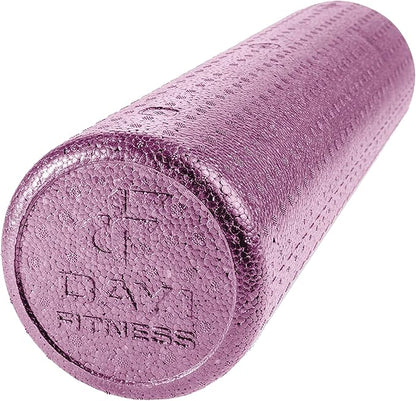 High-Density Round Foam Rollers - 4 Size and 8 Color Options - Massage Rollers for Stretching, Deep