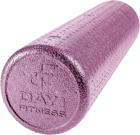 High-Density Round Foam Rollers - 4 Size and 8 Color Options - Massage Rollers for Stretching, Deep