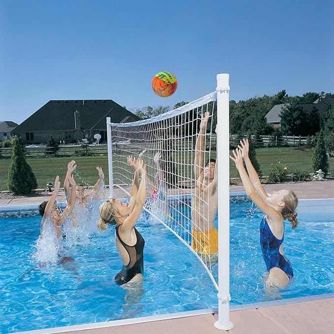 YANYODO Swimming Pool Waterproof Beach Volleyball, Soft Indoor Outdoor Size 5 Volleyball with Pump