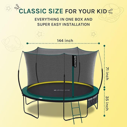 SkyBound 14 FT 12 FT 10FT 8FT 6FT Springless Trampoline for Kids and Adults - Recreational