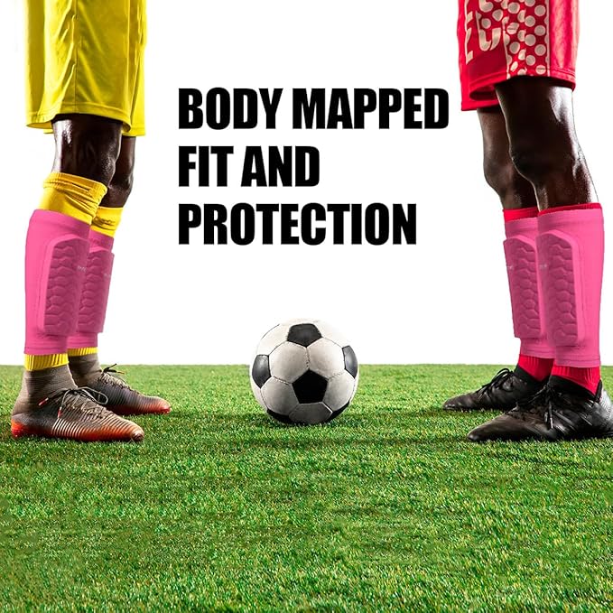 Soccer Shin Guards for Kids Youth Adults, Shin Guard Soccer Sleeves for 2-18 Years Old Boys Girls