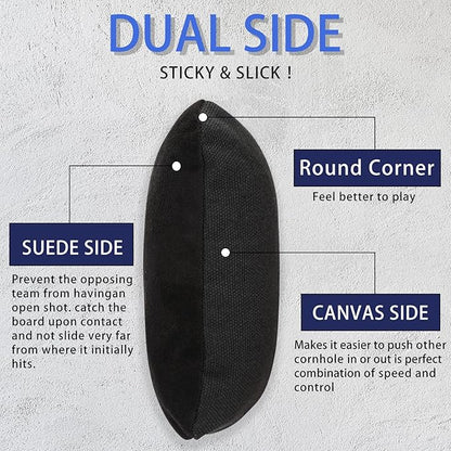 EunHo Dual Sided Cornhole Bags Regulation Set of 8 Professional Cornhole Bean Bags Slick and Stick