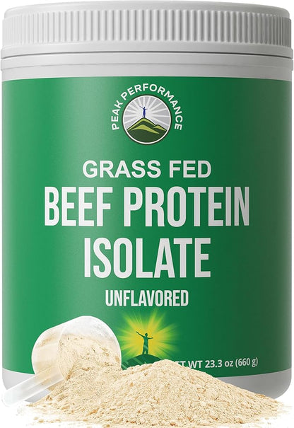 Grass Fed Beef Protein Powder - Lactose Free Great Tasting Beef Protein Isolate. Complete Animal