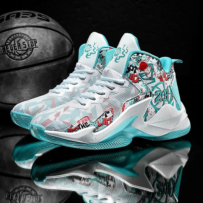 Boys Basketball Shoes Breathable Indoor Athletic Shoes Youth Outdoor Fashion Sneakers Comfortable