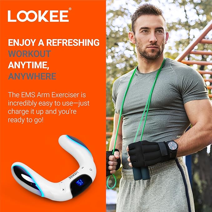 LOOKEE VibHeal Arm Exerciser | Flabby Arms Workout, Hand & Wrist Massager | Portable Arm Toning &