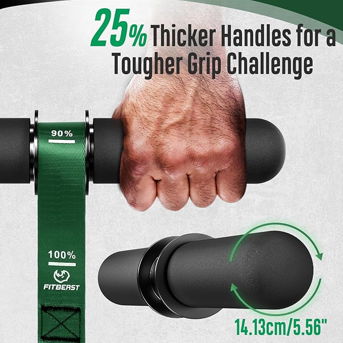 FitBeast Forearm Strengthener & Forearm Exerciser, Wrist Roller with Thicker Handle, Forearm