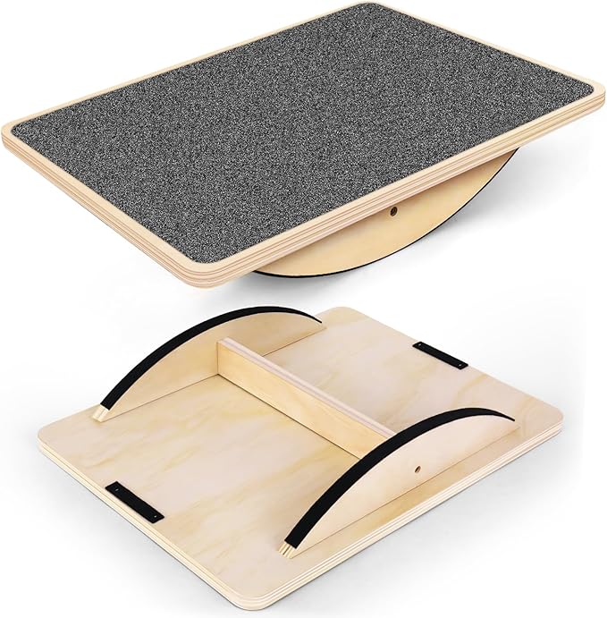 Balance Board Professional Wobble Board for Adults Anti-Slip 350LBS Balance Boards for Physical