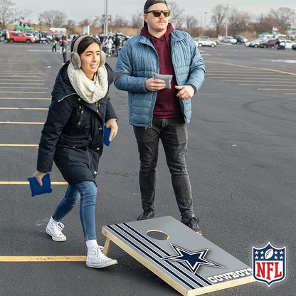 NFL 2' x 3' Solid Wood Cornhole Set with Direct Print HD Team Graphics – Great Gift for Any