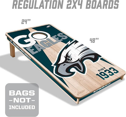YouTheFan NFL 2’ x 4’ Professional Wood Cornhole Game
