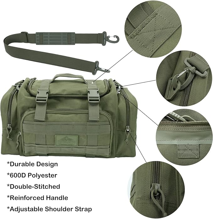 Duffel Bag – Heavy Duty Tactical Gym Bag for Men, Splashwater-Proof Weekender Travel Bag for