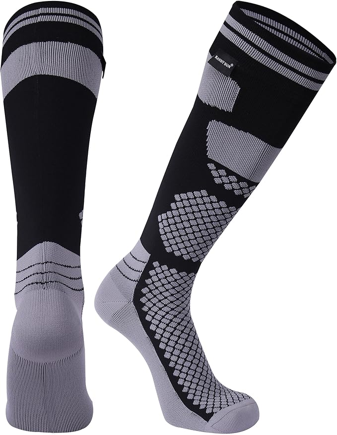 RANDY SUN Waterproof Skiing Socks, [SGS Certified] Unisex Knee High Breathable Hiking Trekking Sock
