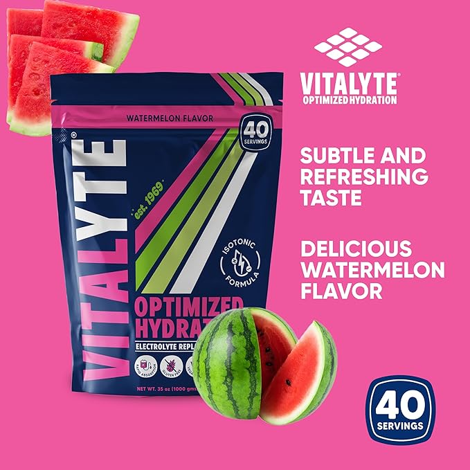 Vitalyte Electrolyte Powder Drink Mix, Isotonic Electrolyte Hydration Mix, Gluten Free Post Workout