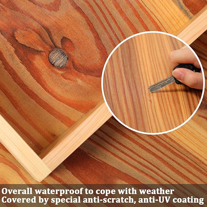 Solid Wood Premium Corn Hole Outdoor Game Set, 2 Regulation and Waterproof Cornhole Game Boards