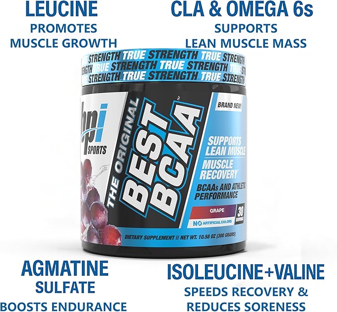 BPI Sports Best BCAA Powder - Muscle Recovery Support - Branched Chain Amino Acids | Building