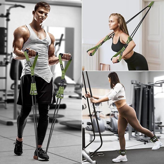 Heavy Resistance Bands for Working Out, 300lbs/360lb/420lb Exercise Bands Workout Bands with