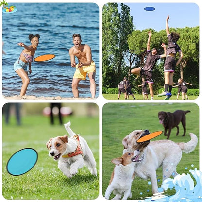 28PCS Foldable Flying Disc Fans with Bags, 9.8'' DIY Handheld Black Egde Fabric Folding Fan for