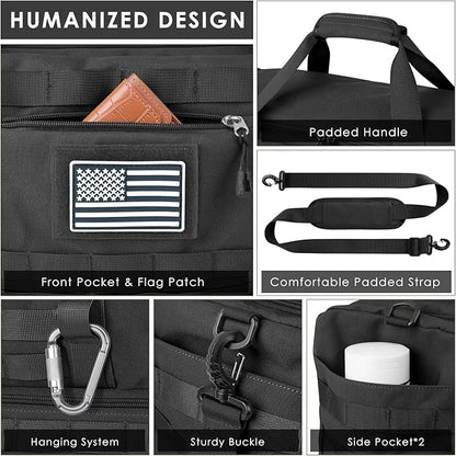 ETRONIK Travel Bag for Men Women, Gym Bag & Tactical Duffle Bags for Travel, Carry on with Toiletry