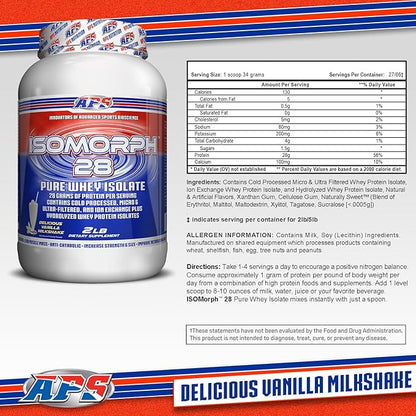 APS Nutrition IsoMorph 28 Protein Powder | Pure Whey Isolate | Cold Pressed, Ultra- Filtered, & Ion