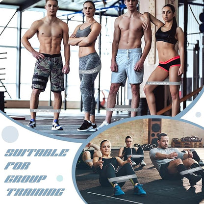 12 Pcs Latex Resistance Loop Exercise Bands for Booty Workout Stretch Exercise Bands Non Slip for