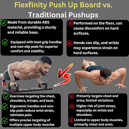 Push Up Board, Portable 25-In-1 Push up Board for Men, | Pilates Bar & Fitness Accessories with