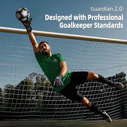 WVVOU Soccer Goalie Gloves for Adults and Youth, High Performance Goalkeeper Gloves with 5