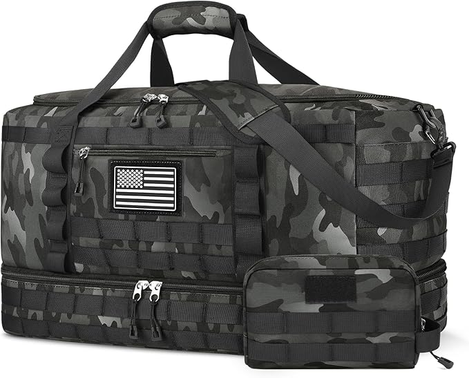 ETRONIK Travel Bag for Men Women, Gym Bag & Tactical Duffle Bags for Travel, Carry on with Toiletry