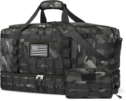 ETRONIK Travel Bag for Men Women, Gym Bag & Tactical Duffle Bags for Travel, Carry on with Toiletry