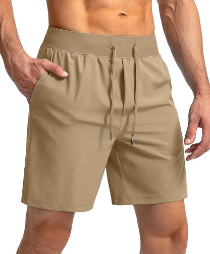 Men's Running Shorts with Zipper Pockets 9 Inch/ 7 Inch / 5 Inch Lightweight Quick Dry Gym Workout