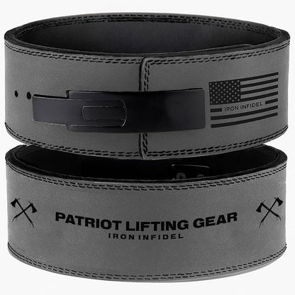 Weight Lifting Belt - Lever Gym Belt for Weightlifting, 10mm Leather Weight Belt for Men - 4 Inches