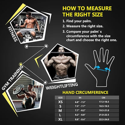 ihuan New Weight Lifting Gym Workout Gloves Men & Women, Great for Weightlifting, Exercise